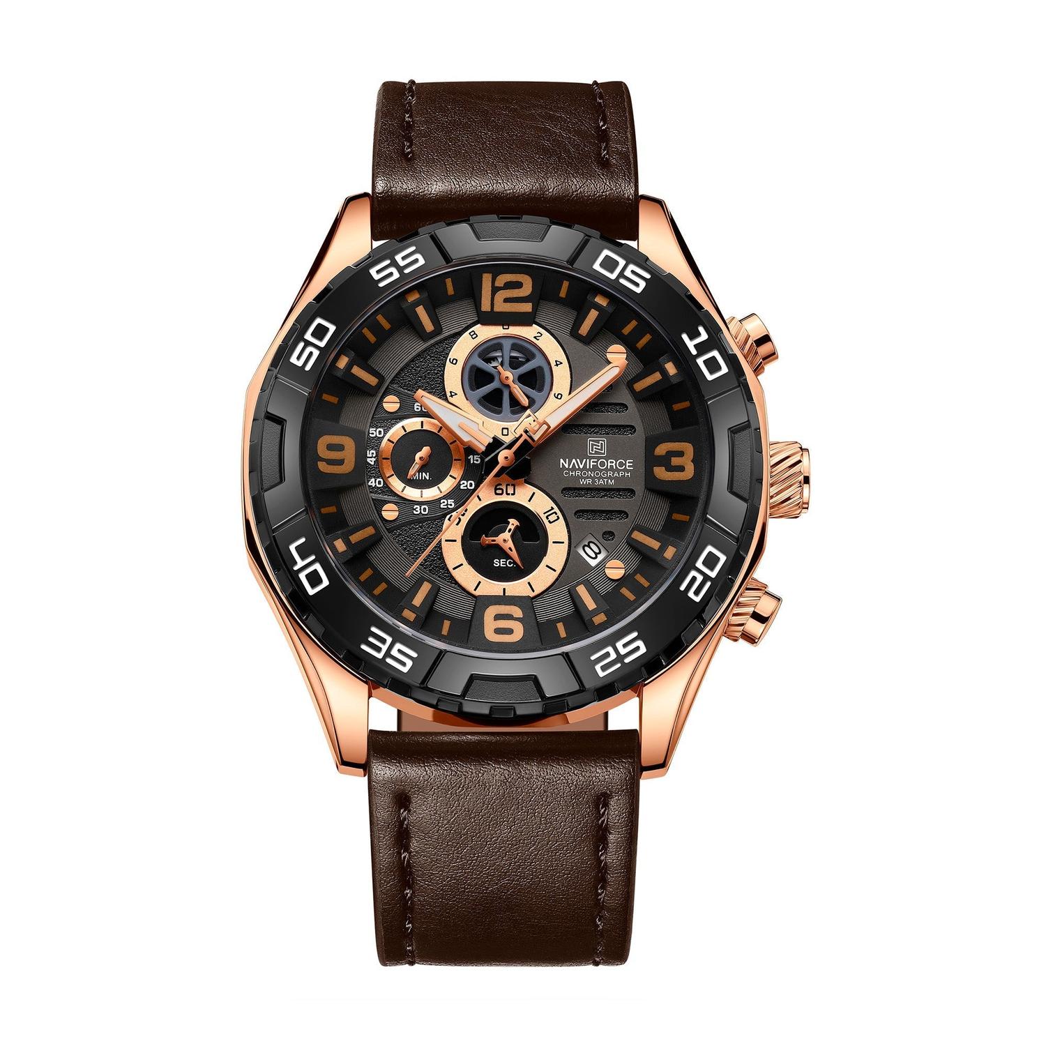 RELOJ ANALOGICO HOMBRE NF8043 RGBDBN NAVIFORCE MARRÓN 1032828 - 1