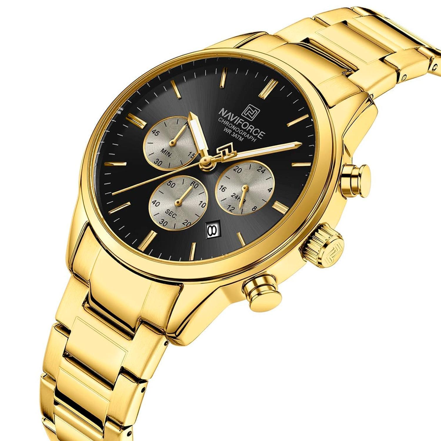 RELOJ ANALOGICO HOMBRE NF8076 G/B/G NAVIFORCE DORADO 1032798 - 2