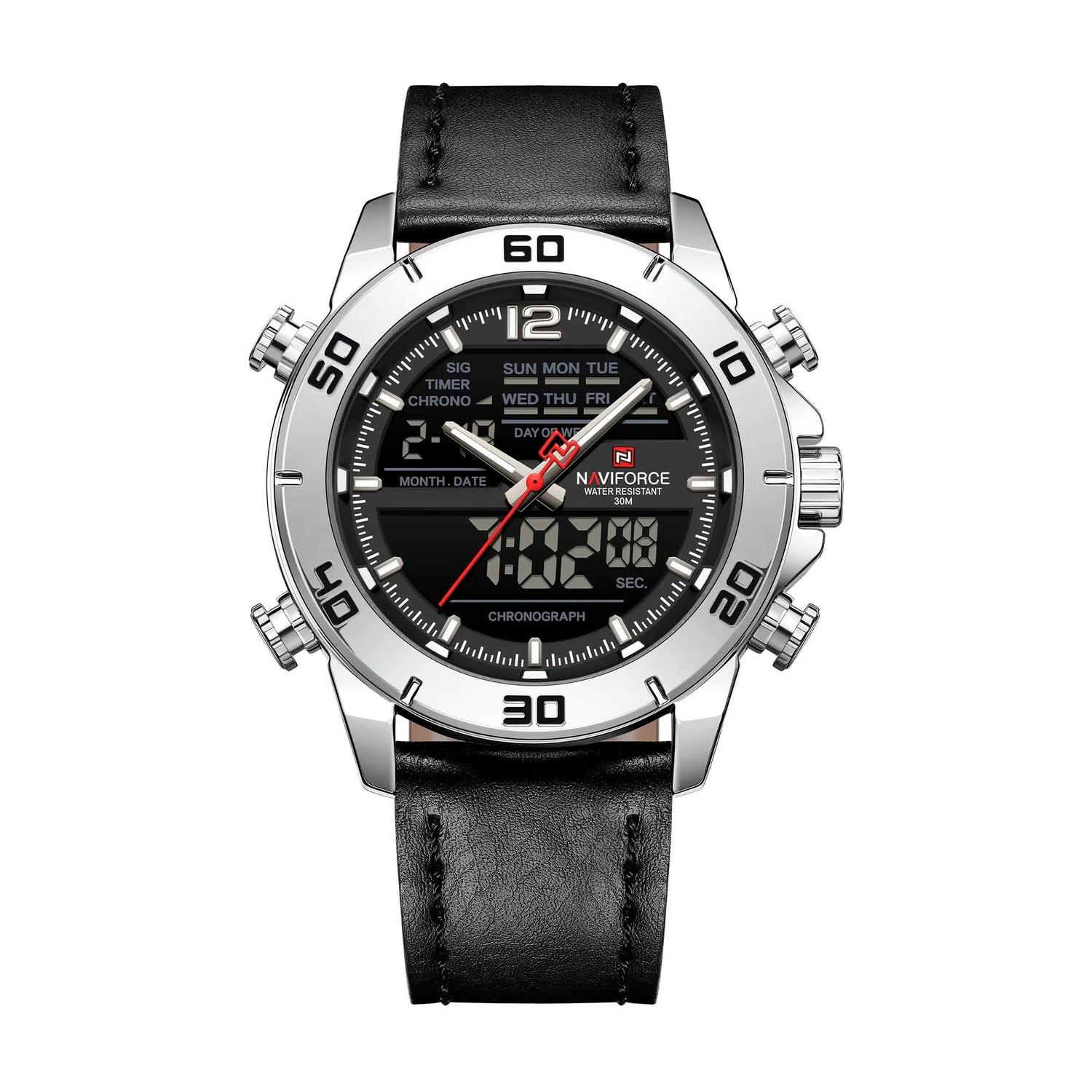 RELOJ ANALOGICO-DIGITAL HOMBRE NF9253L S/B/B NAVIFORCE NEGRO 1032773 - 1