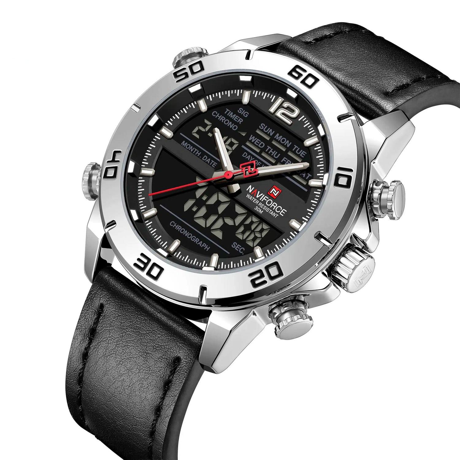 RELOJ ANALOGICO-DIGITAL HOMBRE NF9253L S/B/B NAVIFORCE NEGRO 1032773 - 2