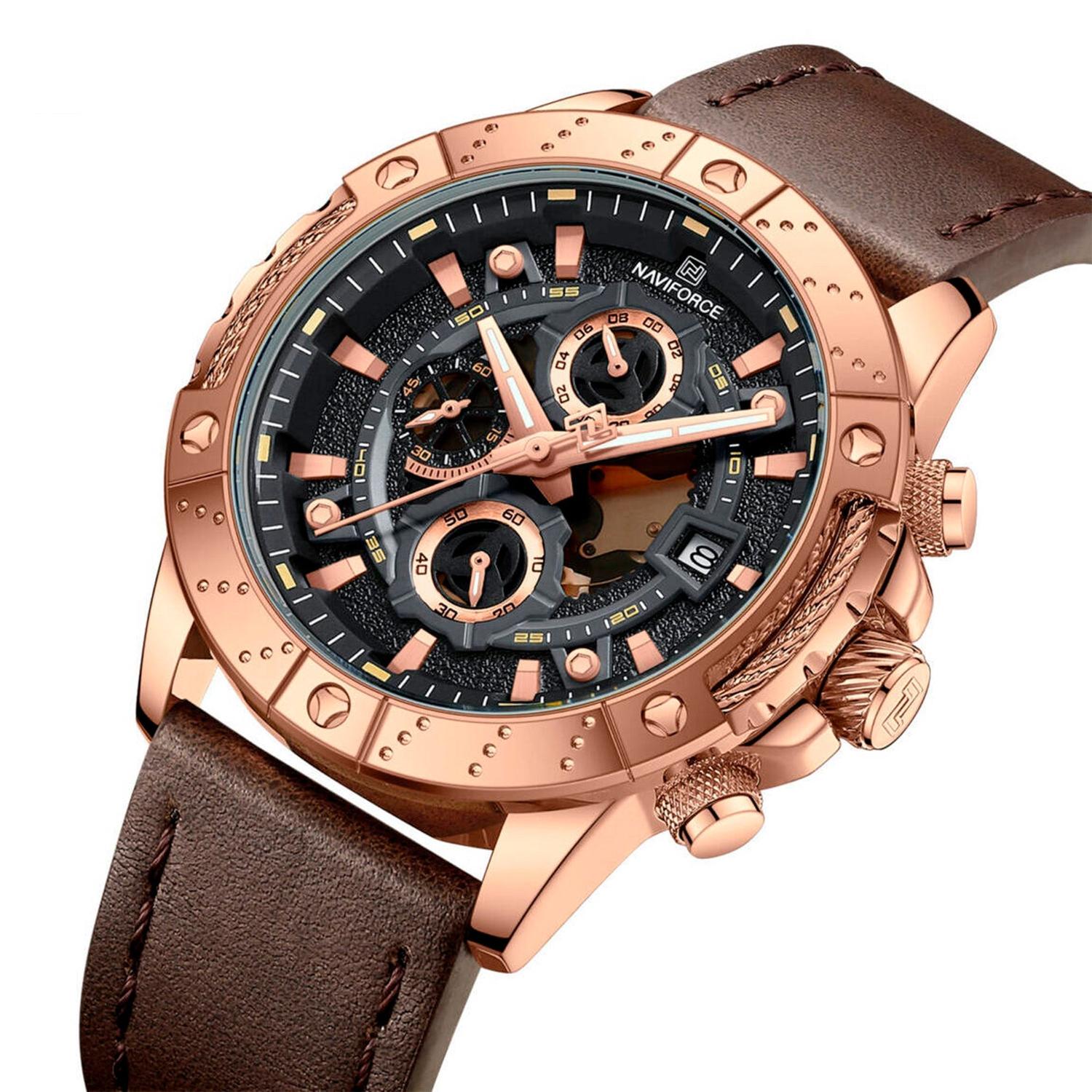 RELOJ ANALOGICO HOMBRE NF8055 RG/BD/BN NAVIFORCE MARRÓN 1032834 - 2