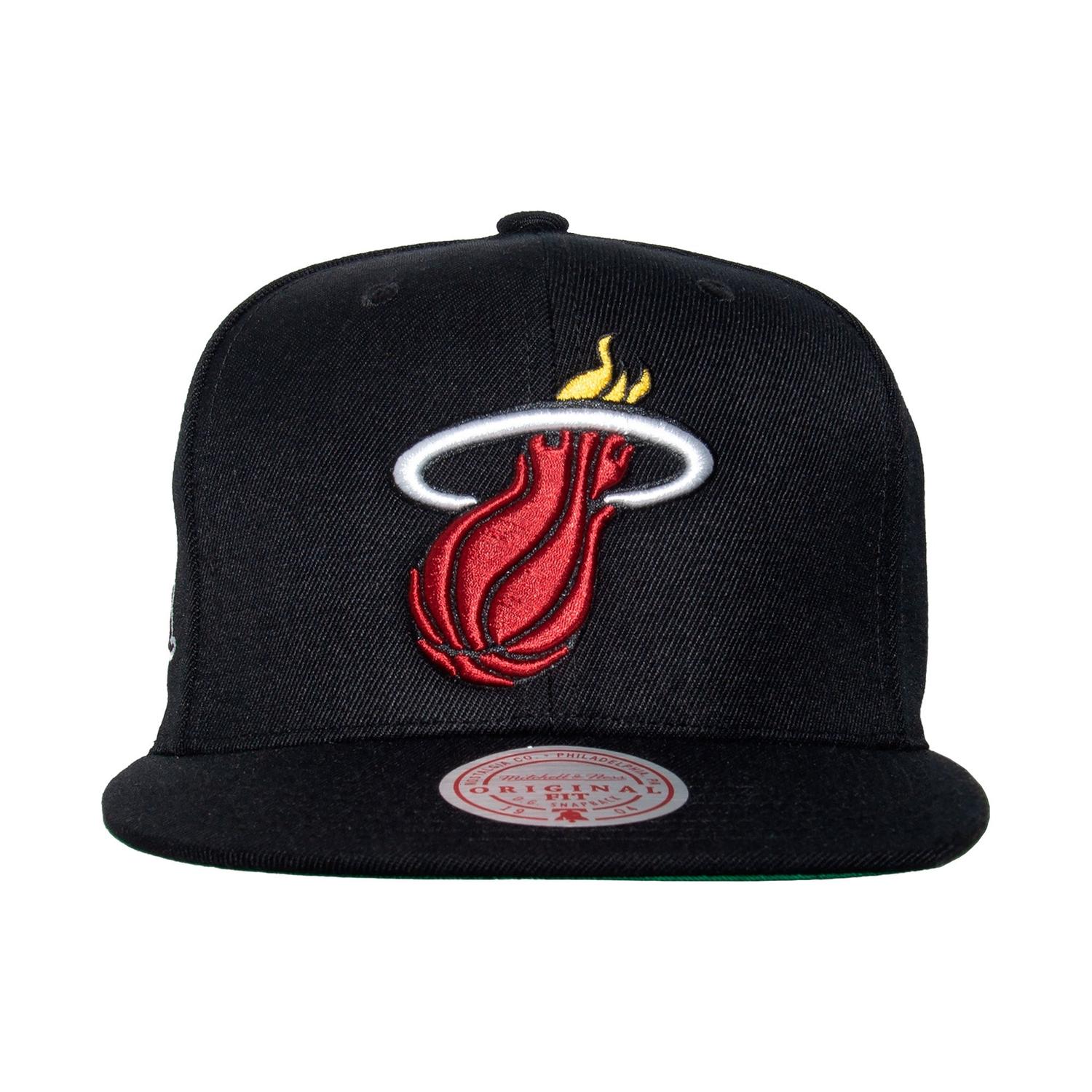 GORRA MITCHELL Y NESS NBA MIAMI HEAT HHSS2976 MHEYYPPPBLC - 1