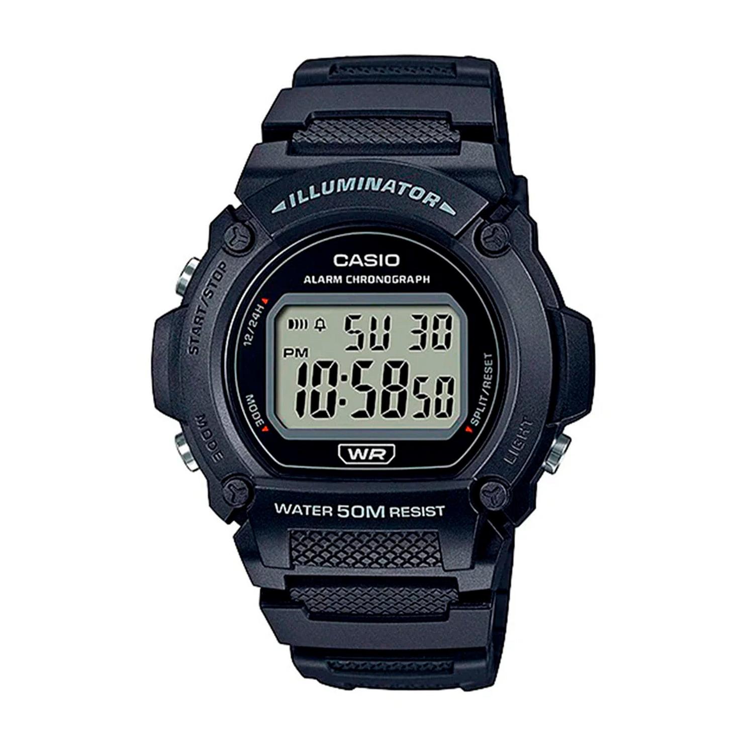 RELOJ DIGITAL HOMBRE W-219H-1AVDF CASIO NEGRO 1033751 - 1