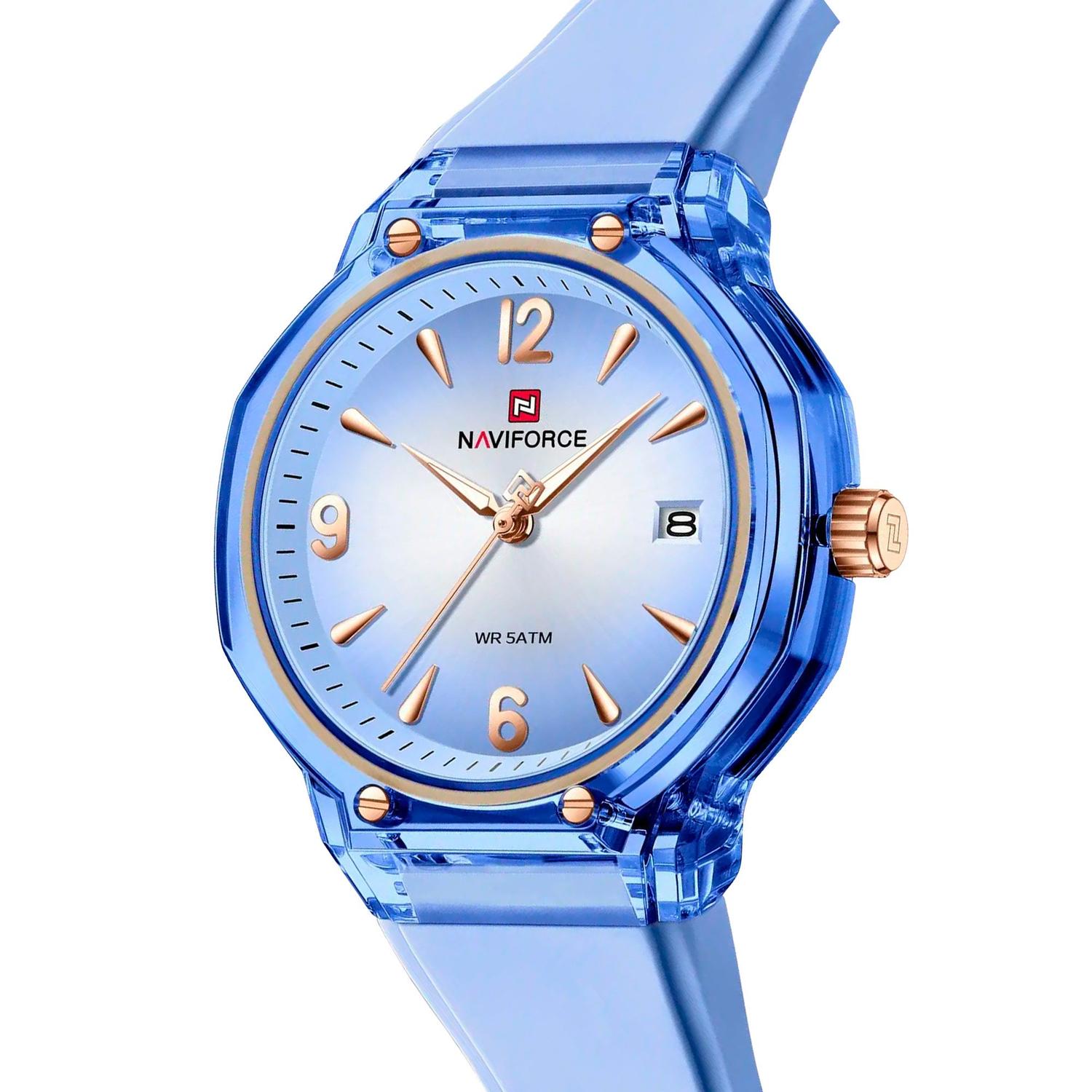 RELOJ ANALOGICO MUJER NF6110 NAVIFORCE CELESTE 1033807 - 2