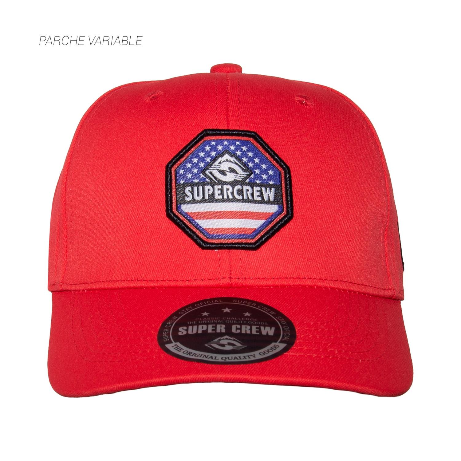 GORRA CON BROCHE UNISEX GSC001 SUPERCREW ROJO 1033752 - 1