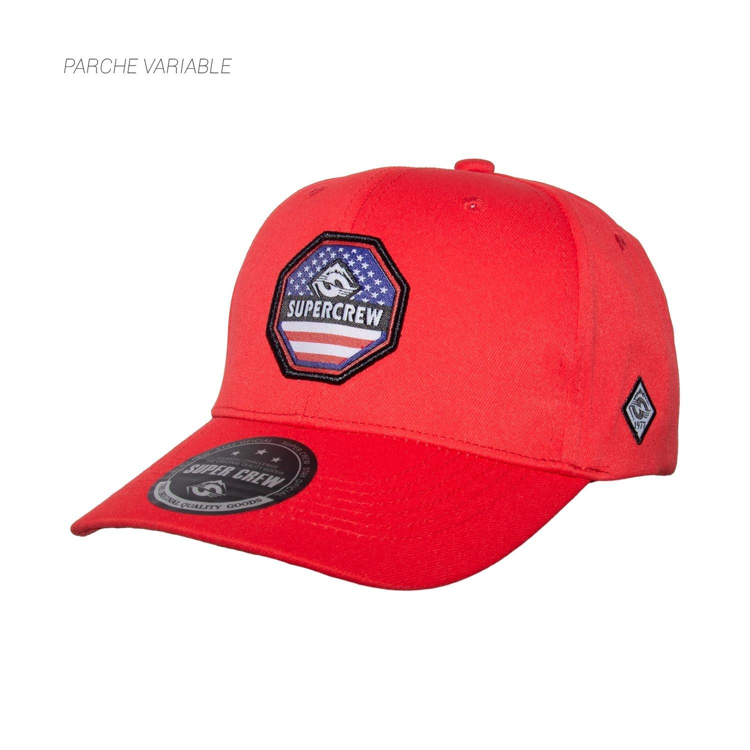 GORRA CON BROCHE UNISEX GSC001 SUPERCREW ROJO 1033752 - 2
