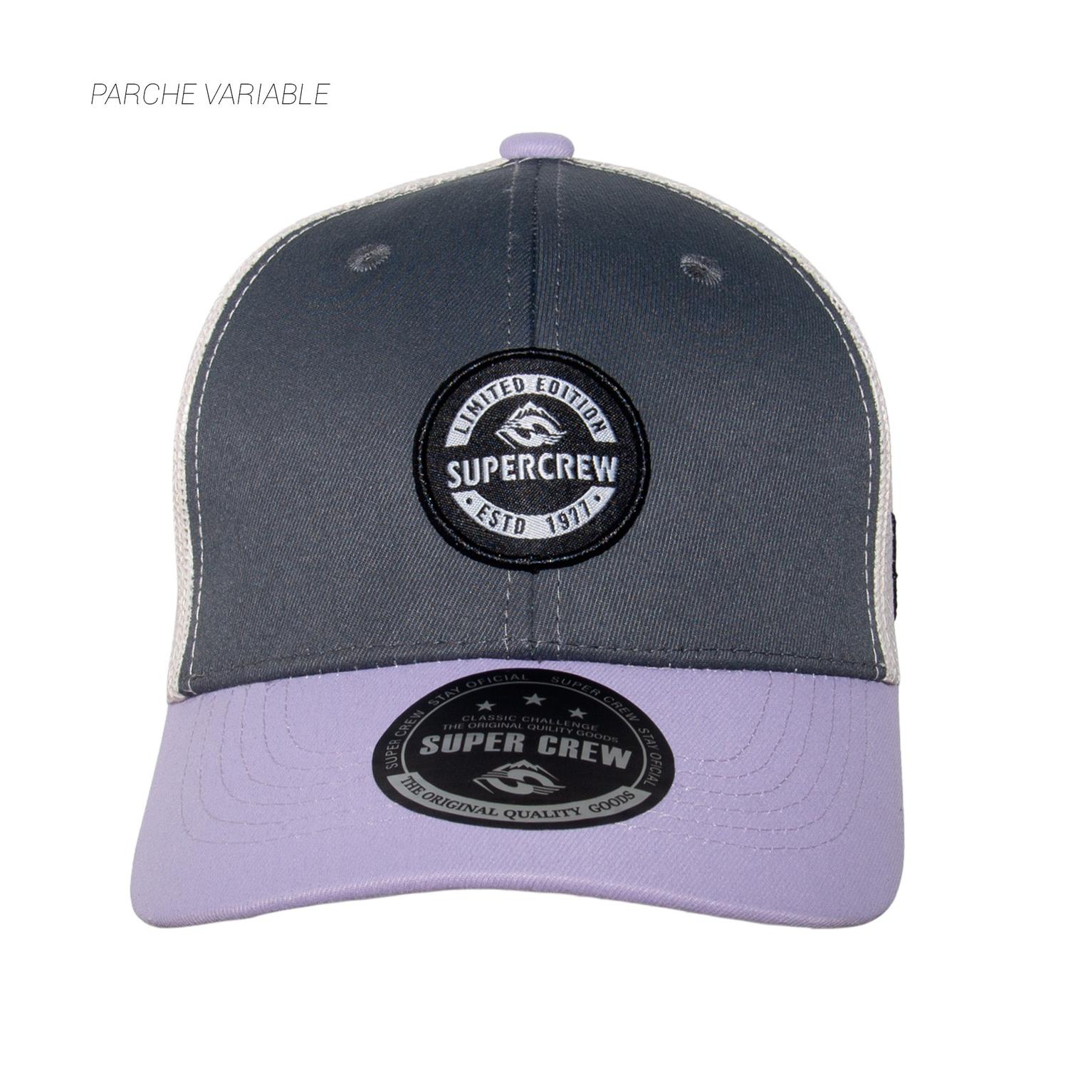 GORRA CON BROCHE UNISEX GSCM002 SUPERCREW GRIS 1033769 - 1