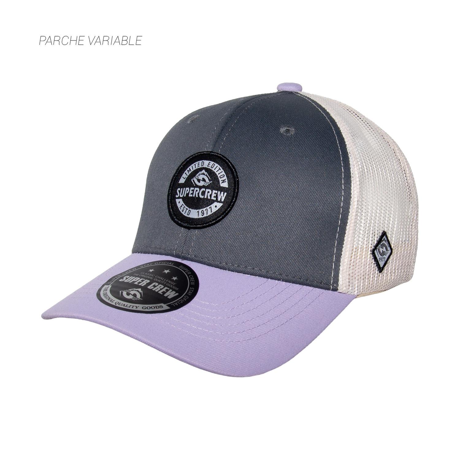 GORRA CON BROCHE UNISEX GSCM002 SUPERCREW GRIS 1033769 - 2
