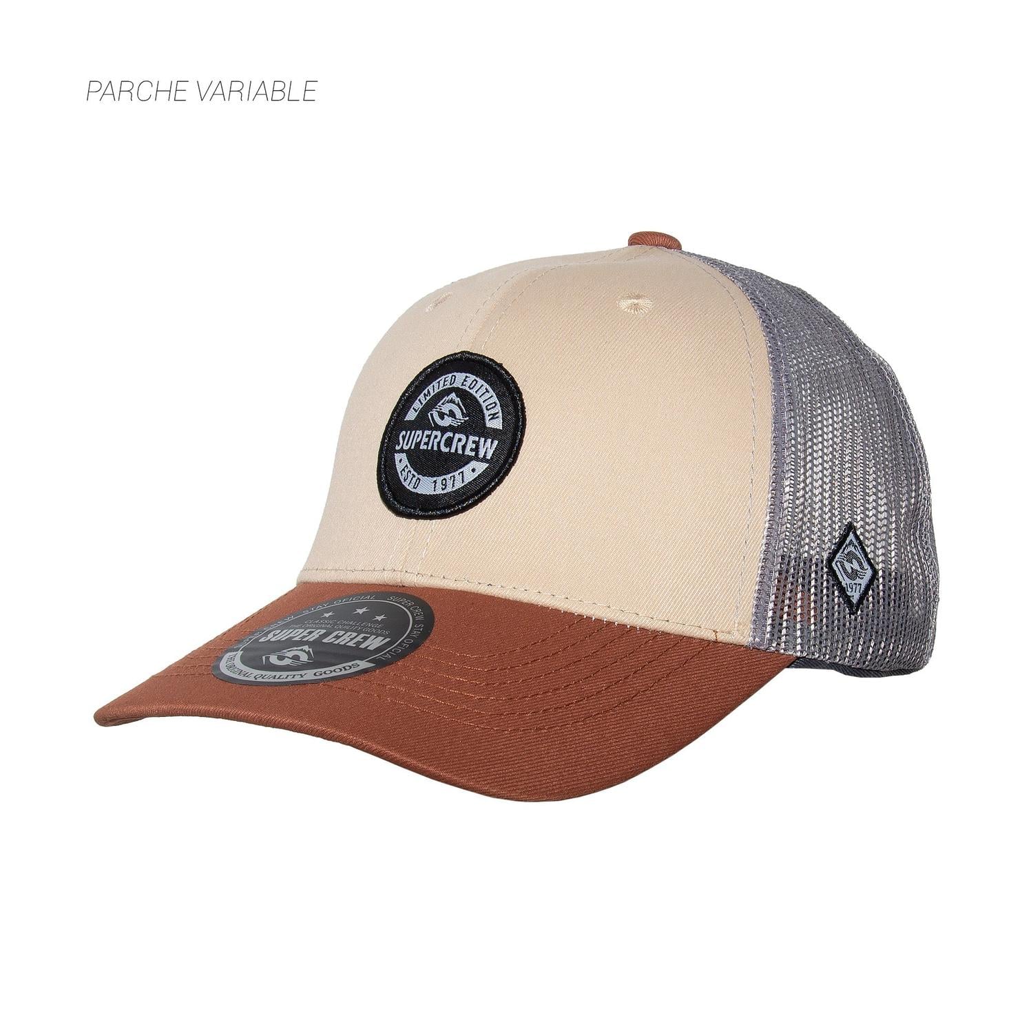 GORRA CON BROCHE UNISEX GSCM004 SUPERCREW MARRÓN 1033771 - 2