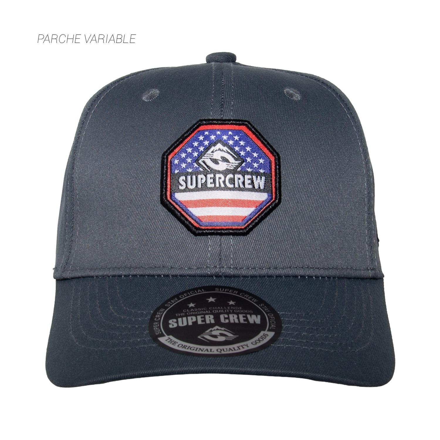 GORRA CON BROCHE UNISEX GSC006 SUPERCREW GRIS 1033757 - 1