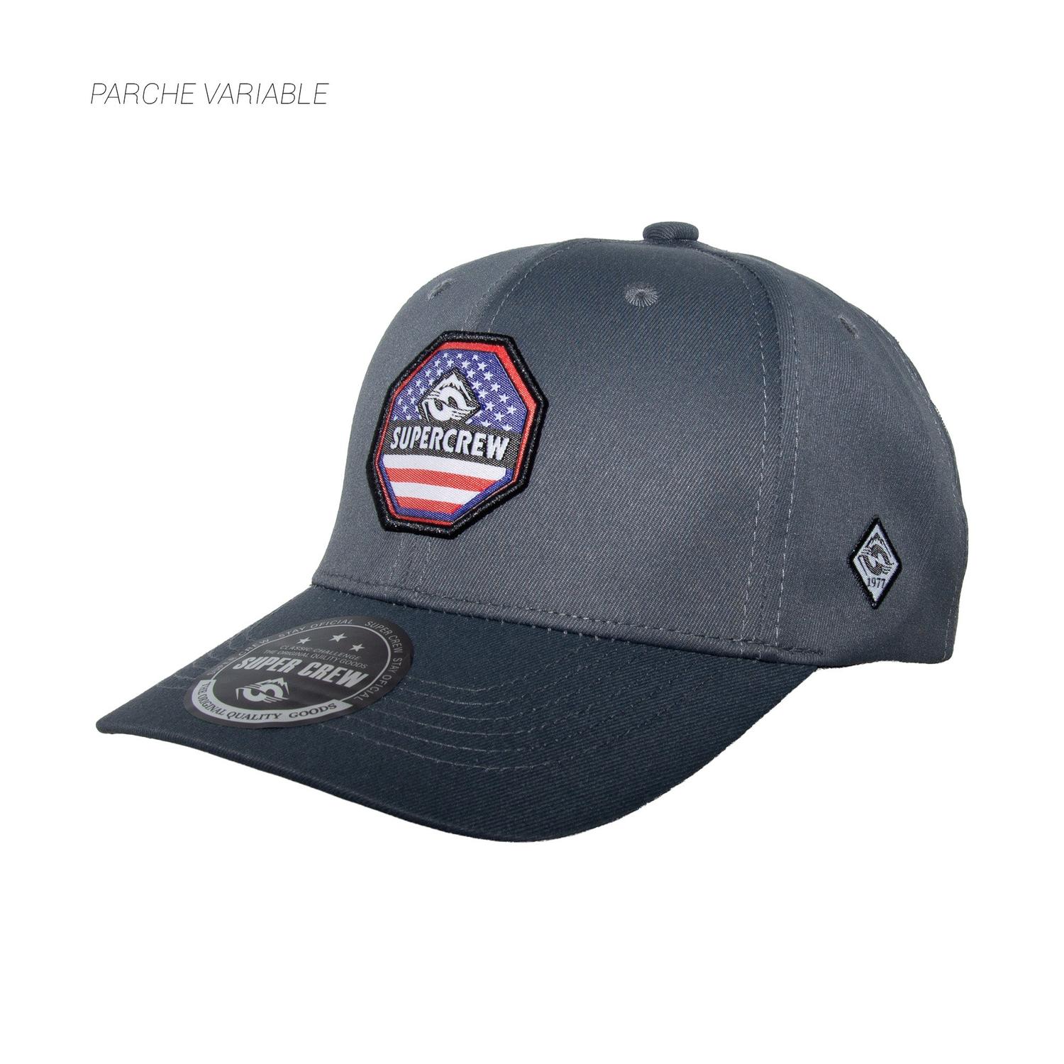 GORRA CON BROCHE UNISEX GSC006 SUPERCREW GRIS 1033757 - 2