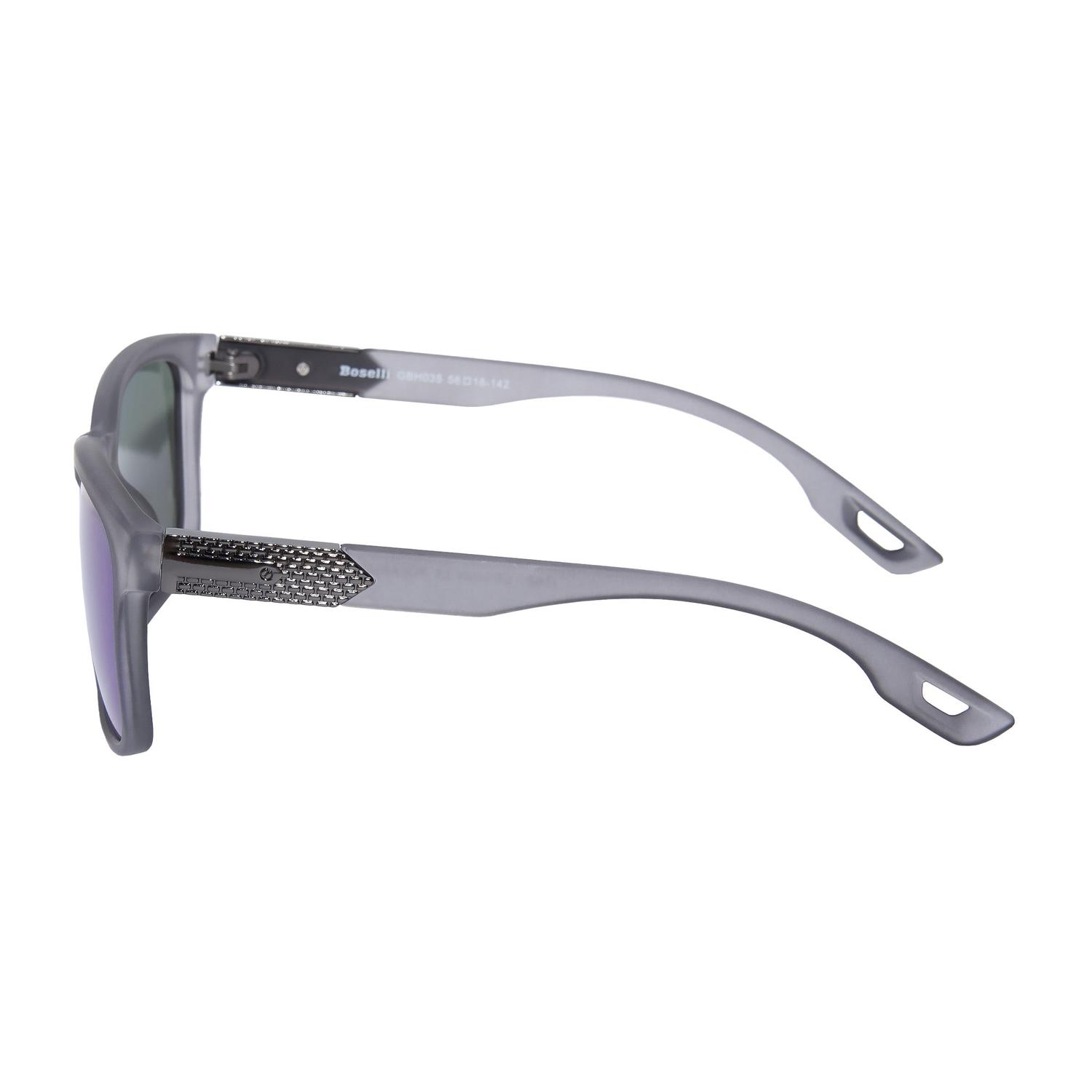LENTES DE SOL POLARIZADO UNISEX GBH035 BOSELLI PLOMO 1034574 - 3