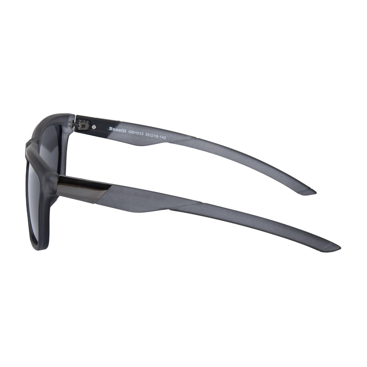 LENTES DE SOL POLARIZADO UNISEX GBH033 BOSELLI GRIS 1034528 - 3