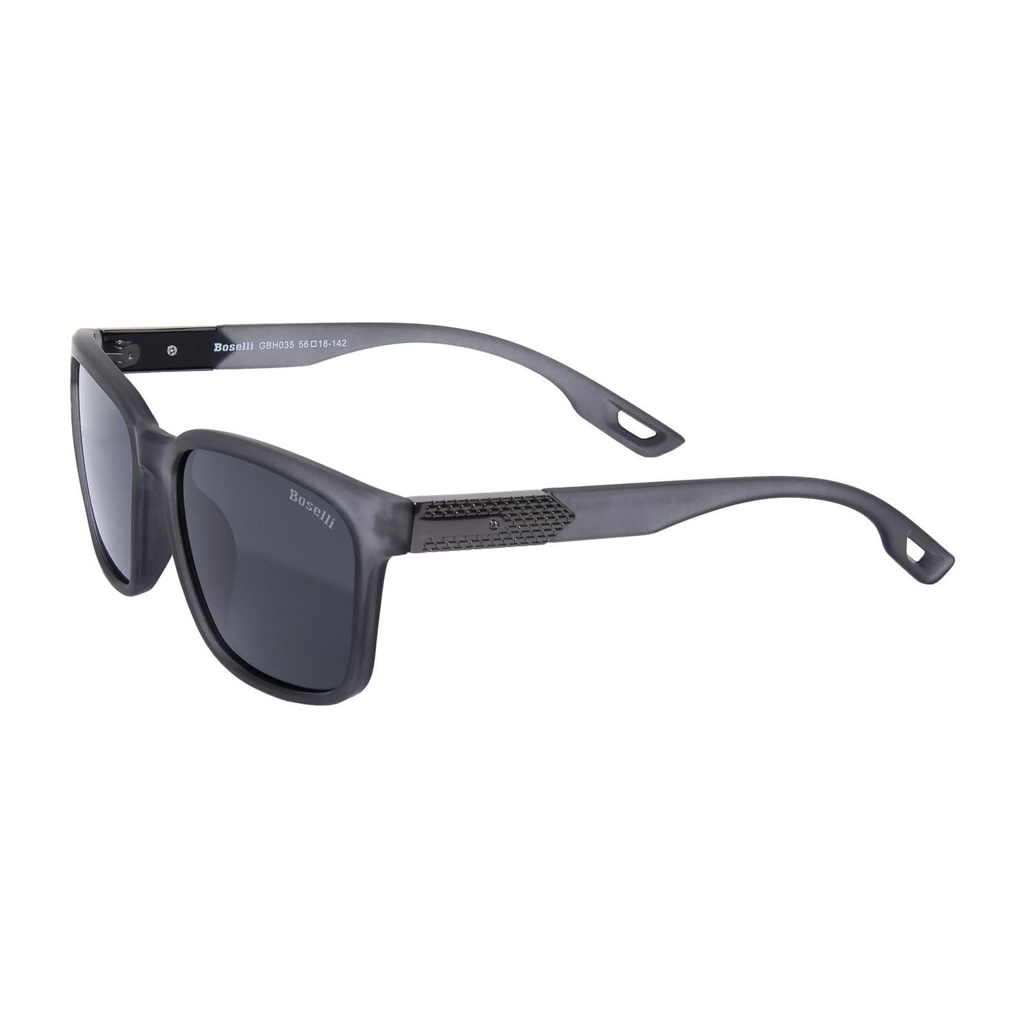 LENTES DE SOL POLARIZADO UNISEX GBH035 BOSELLI PLOMO 1034573 - 2