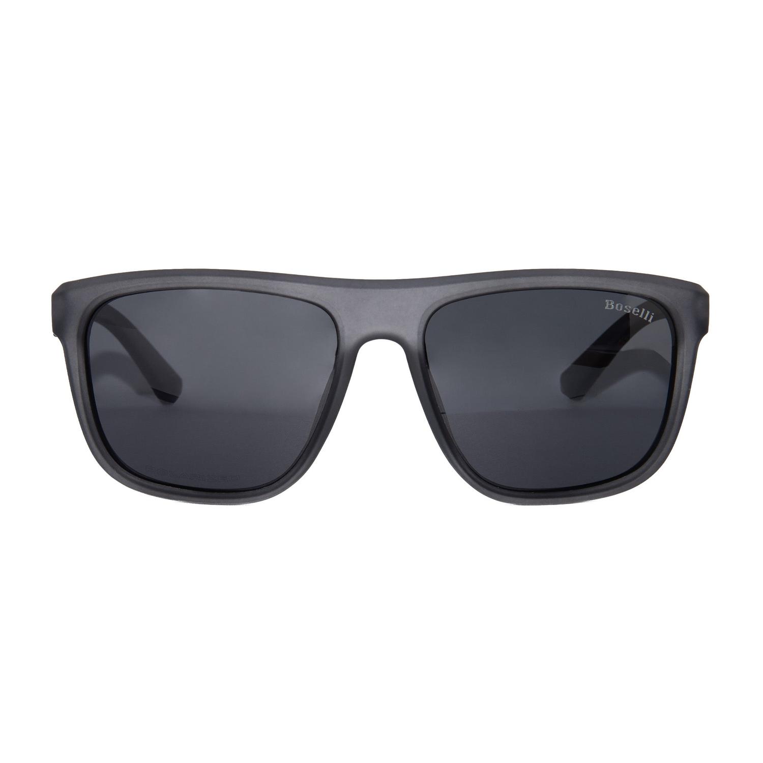 LENTES DE SOL POLARIZADO UNISEX GBH031 BOSELLI GRIS 1034518 - 1