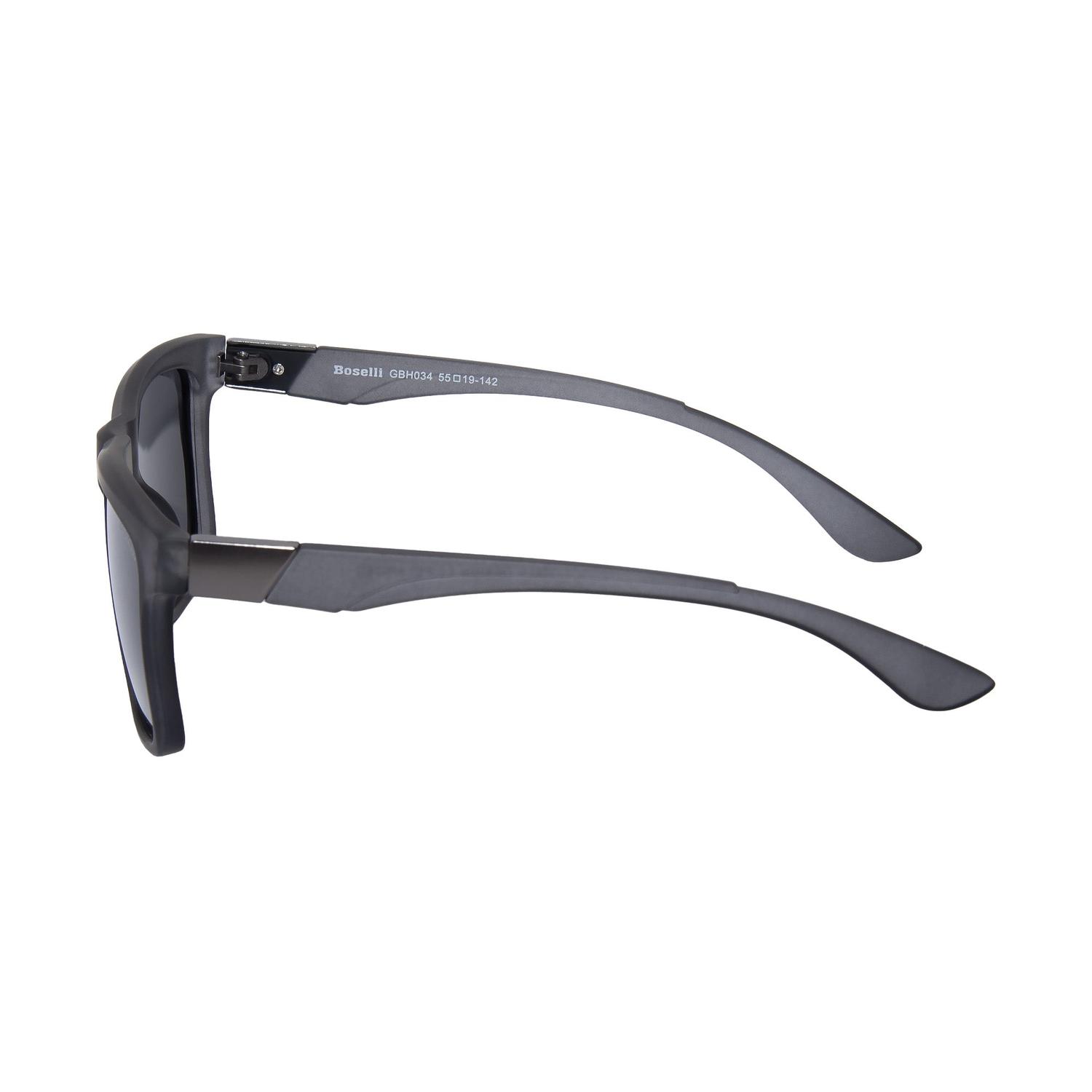 LENTES DE SOL POLARIZADO UNISEX GBH034 BOSELLI GRIS 1034568 - 3