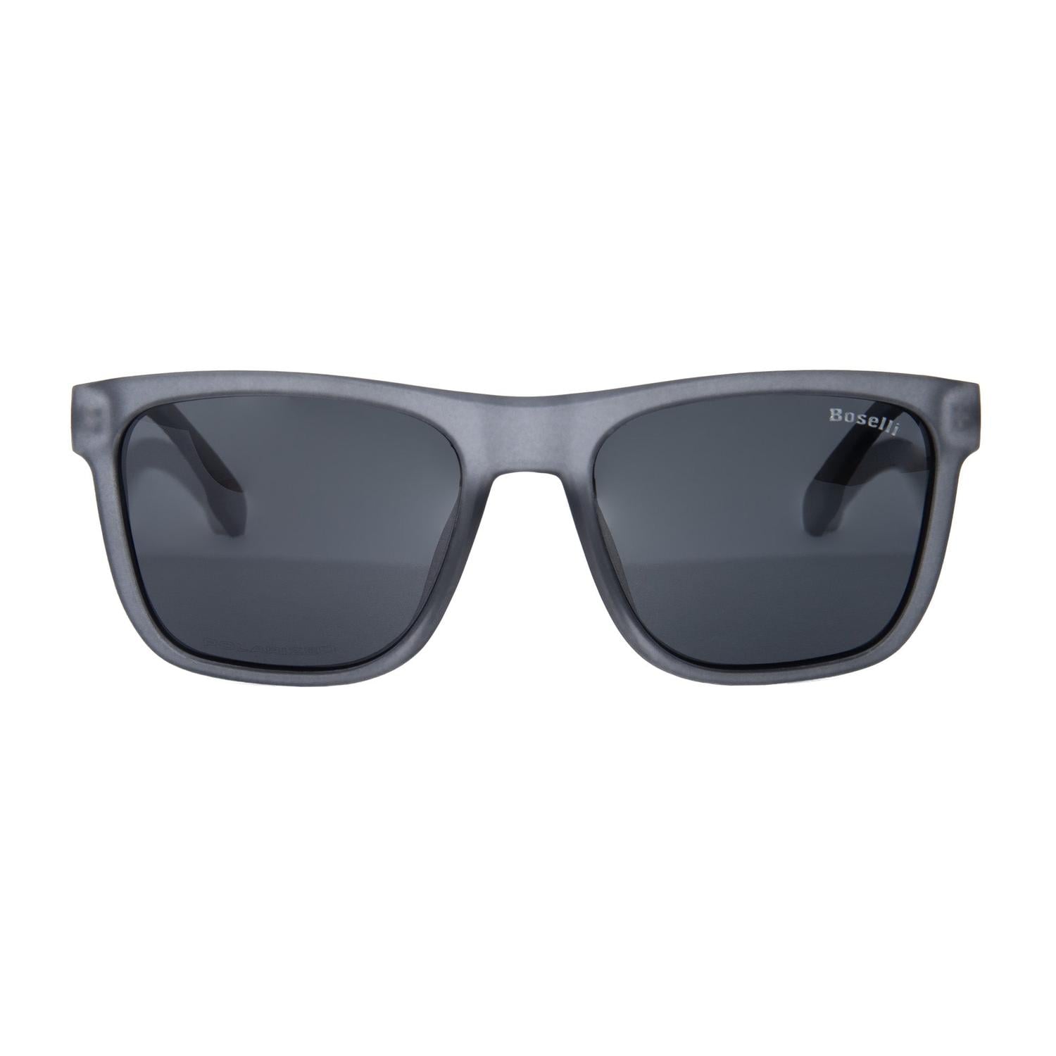 LENTES DE SOL POLARIZADO UNISEX GBH032 BOSELLI GRIS 1034523 - 1