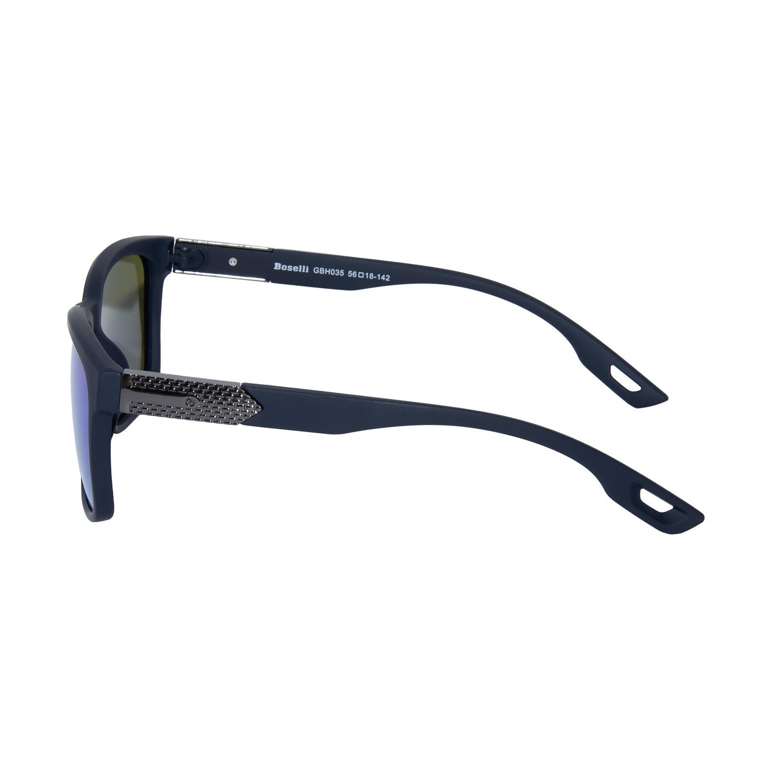 LENTES DE SOL POLARIZADO UNISEX GBH035 BOSELLI AZUL 1034575 - 3