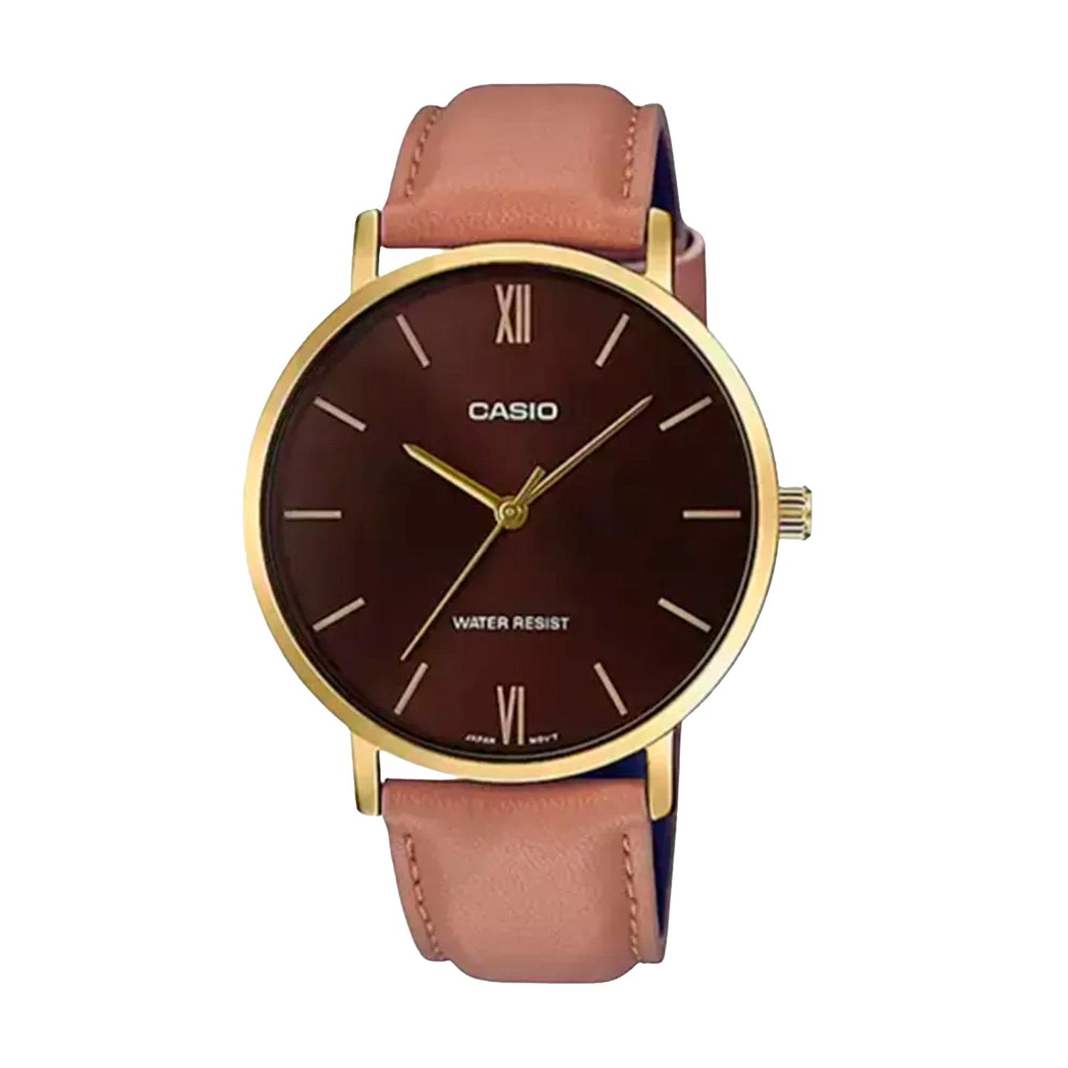RELOJ ANALOGICO HOMBRE MTP-VT01GL-5BUDF CASIO MARRÓN 1034740 - 1