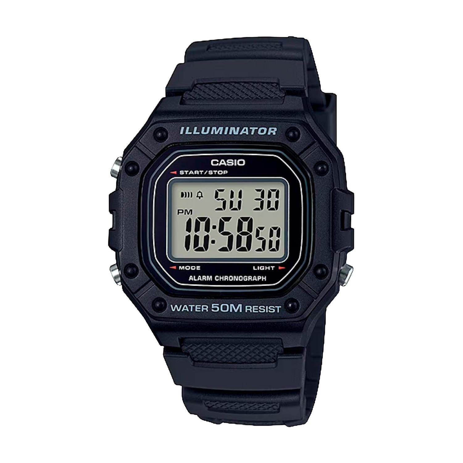 RELOJ DIGITAL HOMBRE W-218H-1AVDF CASIO NEGRO 1034745 - 1