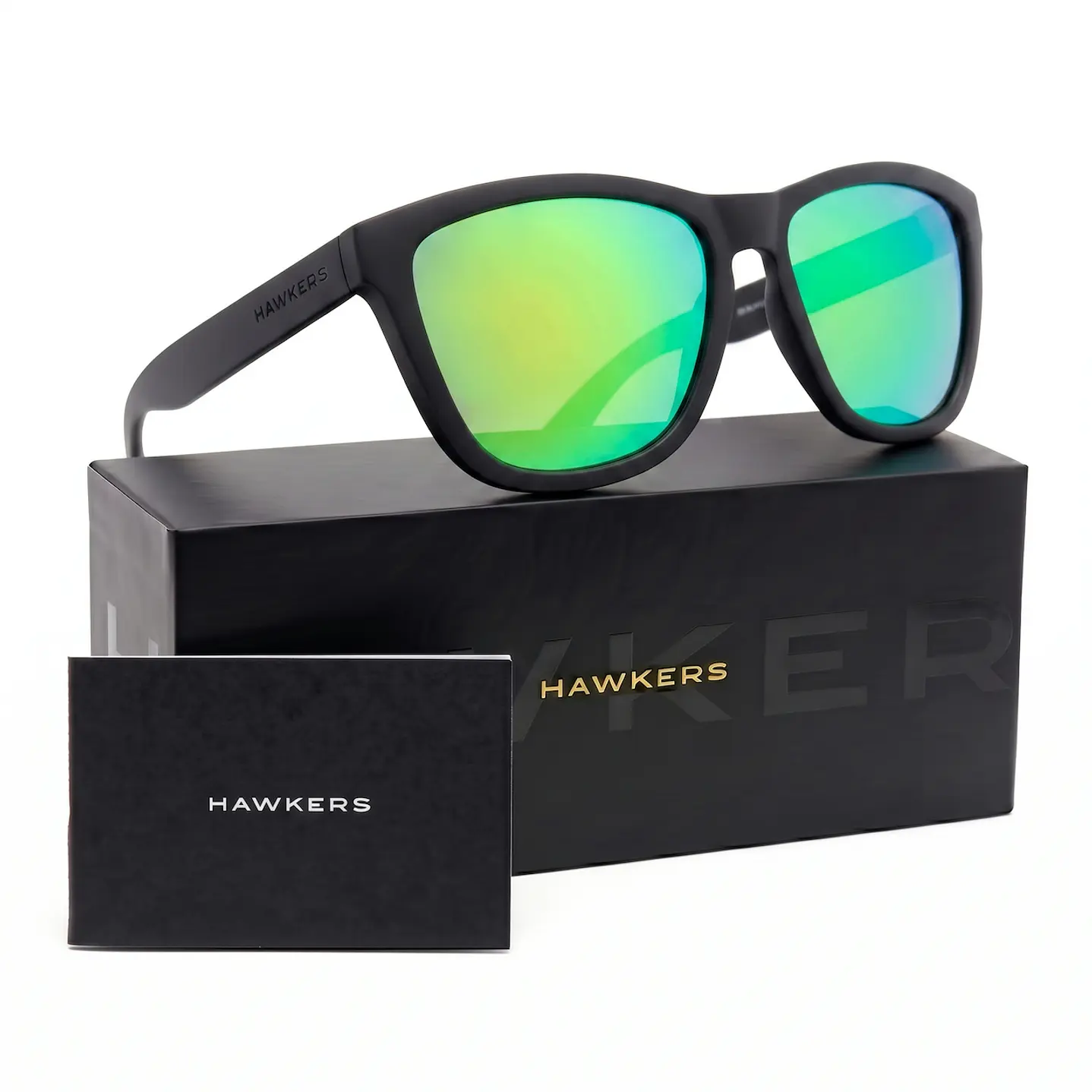 LENTES DE SOL HAWKERS ONE RAW HONR21BET0 NEGRO VERDE ESPEJADO TALLA 54MM - LOAIZAR.PE - 1