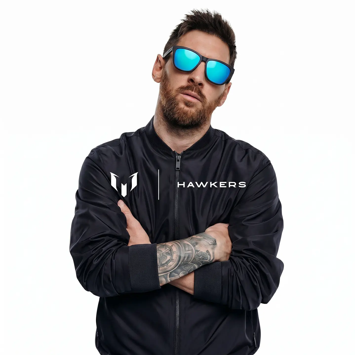 LENTES DE SOL HAWKERS ONE RAW HONR22BLT0 NEGRO CELESTE ESPEJADO TALLA 54MM - LOAIZAR.PE - 2