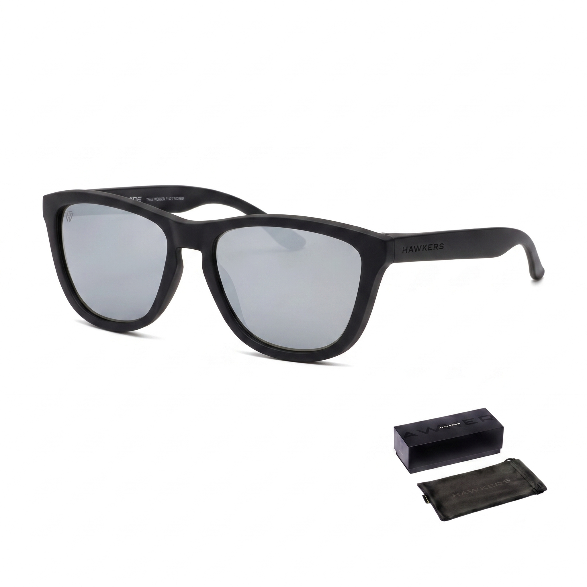 LENTES DE SOL HAWKERS ONE O18TR50 NEGRO MATE GRIS ESPEJADO TALLA 54MM - LOAIZAR.PE - 1