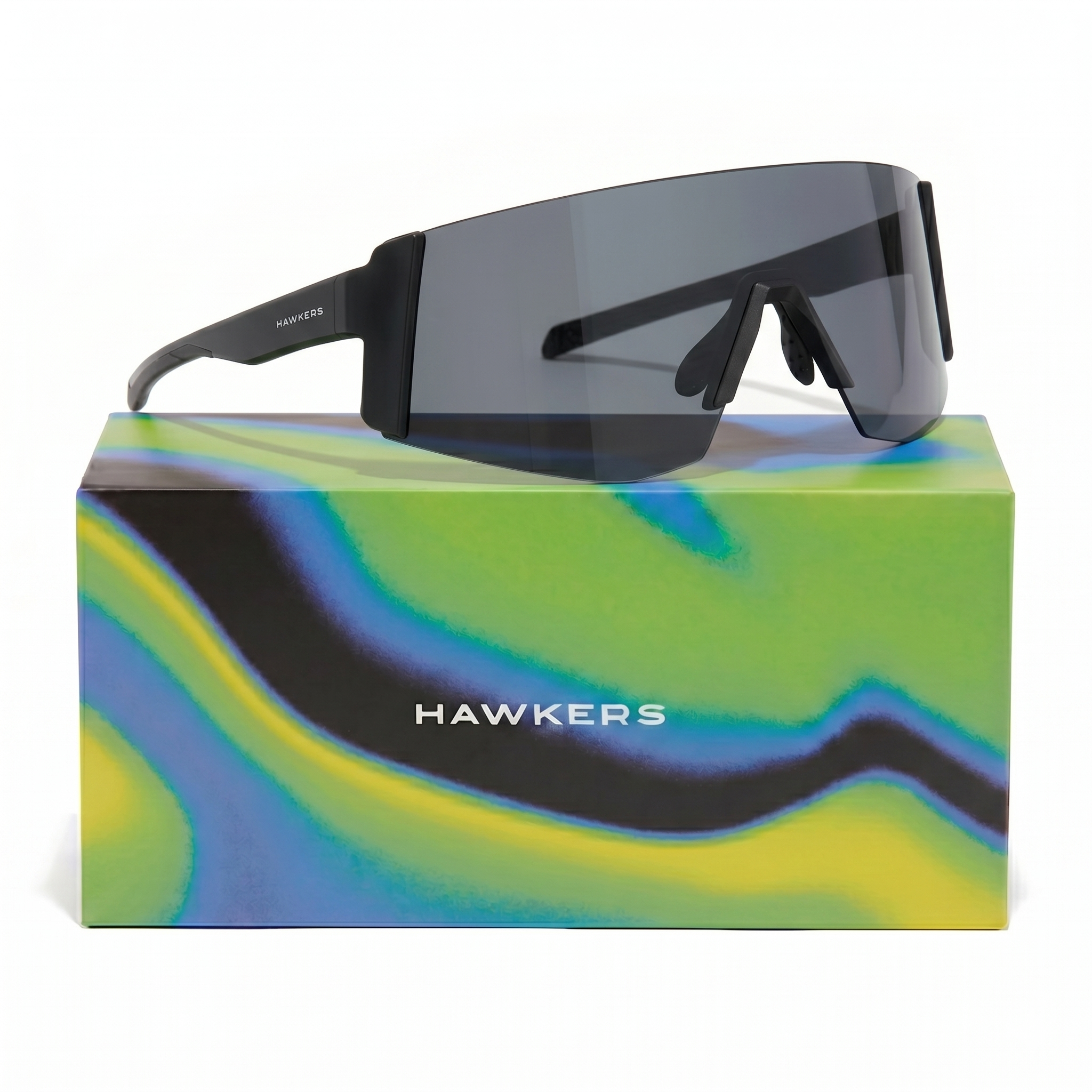 LENTES DE SOL DEPORTIVO POLARIZADO HAWKERS LYNX BIG BLACK SMOKE FLASH HLYB25BST0 - LOAIZAR.PE - 1