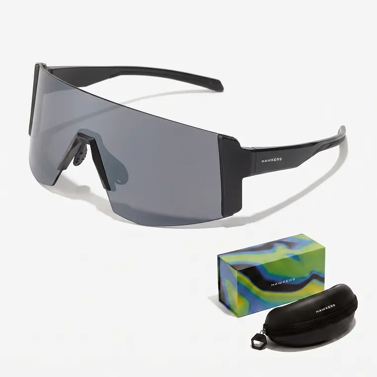 LENTES DE SOL DEPORTIVO POLARIZADO HAWKERS LYNX BIG BLACK SMOKE FLASH HLYB25BST0 - LOAIZAR.PE - 1