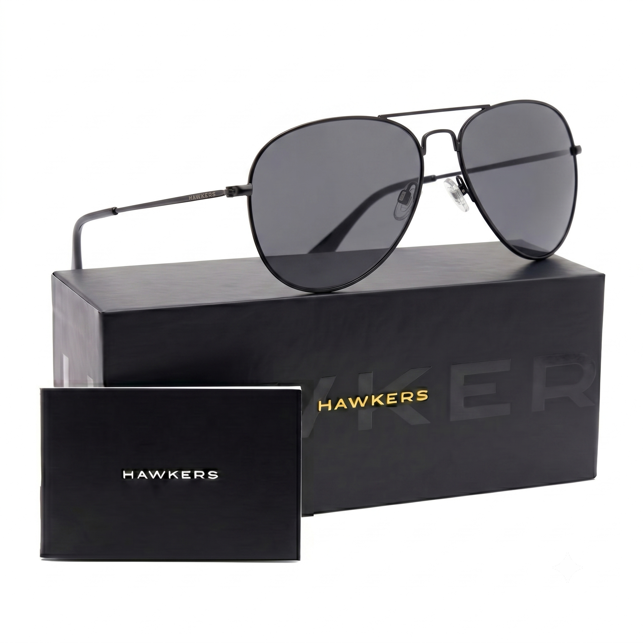 LENTES DE SOL POLARIZADO HAWKERS HAWK BLACK GREY HHAW22BGMP - TALLA 61MM - LOAIZAR.PE - 1
