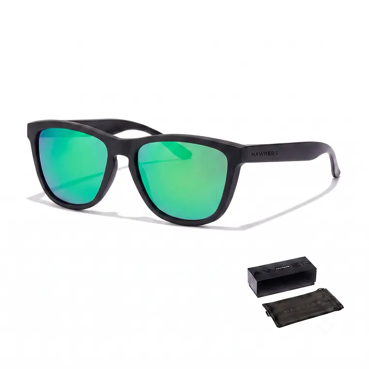 LENTES DE SOL POLARIZADO HAWKERS ONE RAW BLACK EMERALD HONR21BFTP - TALLA 54MM - LOAIZAR.PE - 1