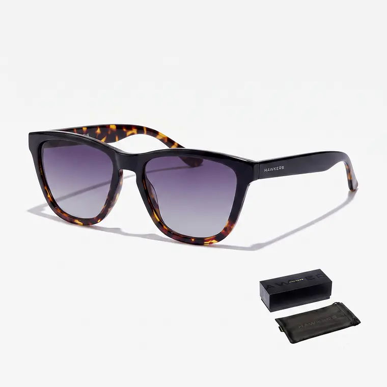 LENTES DE SOL POLARIZADO HAWKERS ONE COLT BLACK CAREY GREY HOCL22BGTP - TALLA 53MM - LOAIZAR.PE - 1