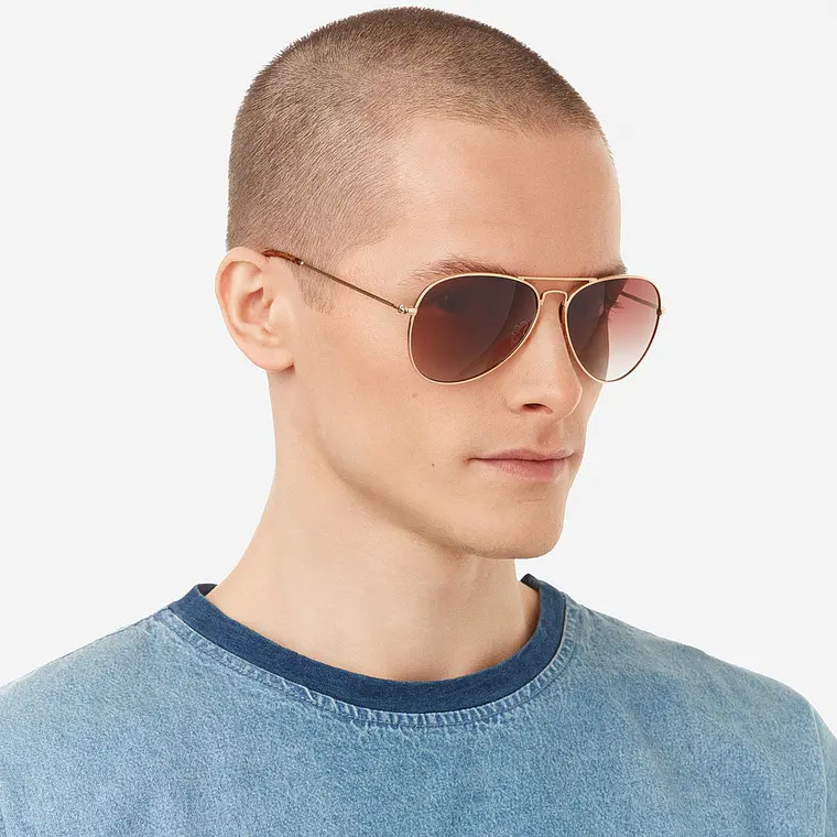 LENTES DE SOL POLARIZADO HAWKERS HAWK GOLD BROWN HHAW22DWMP - TALLA 61MM - LOAIZAR.PE - 3