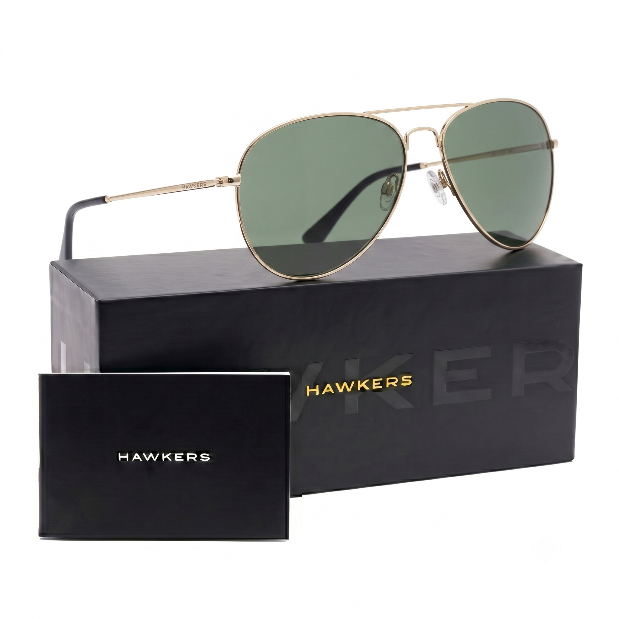 LENTES DE SOL POLARIZADO HAWKERS HAWK GOLD GREEN HHAW22DEMP - TALLA 61MM - LOAIZAR.PE - 1