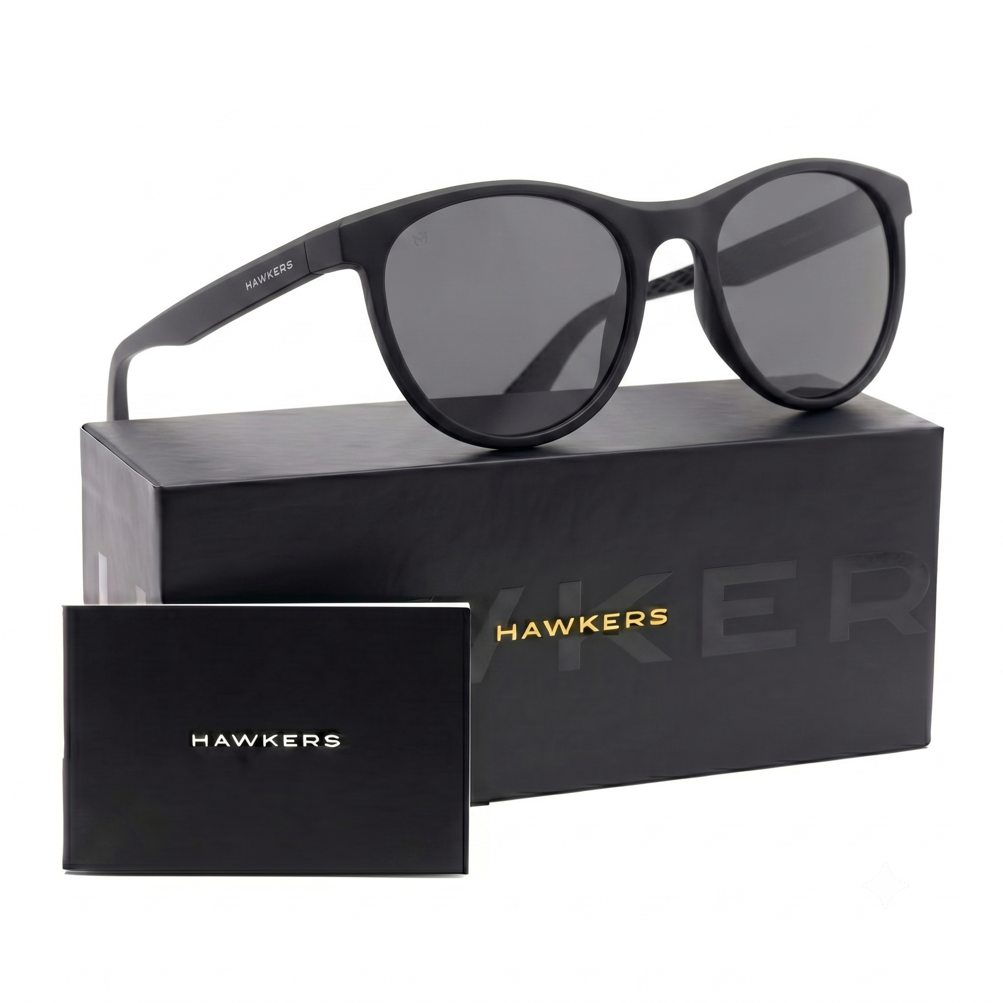 LENTES DE SOL POLARIZADO HAWKERS TRAIL  BLACK DARK HTRA24BBTP - TALLA 53MM  - LOAIZAR.PE - 1