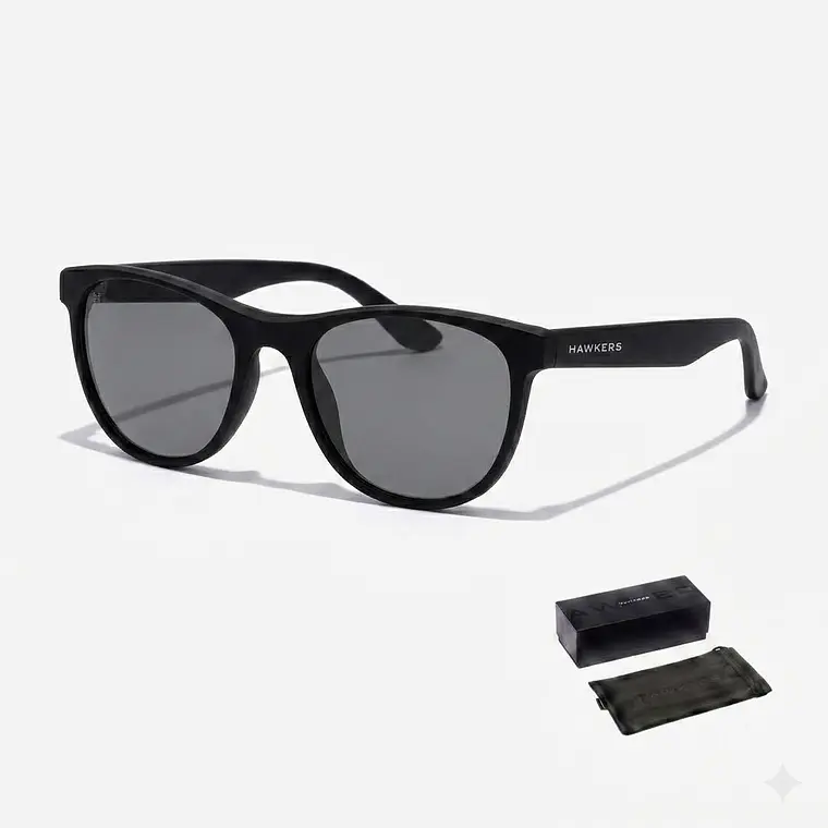 LENTES DE SOL POLARIZADO HAWKERS TRAIL BLACK DARK HTRA24BBTP - TALLA 53MM - LOAIZAR.PE - 1