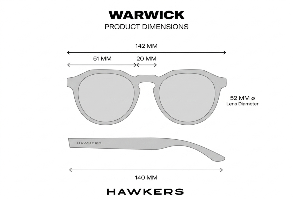 LENTES DE SOL POLARIZADO HAWKERS WARWICK RAW BLACK HWRA21BBTP - TALLA 51MM - LOAIZAR.PE - 7