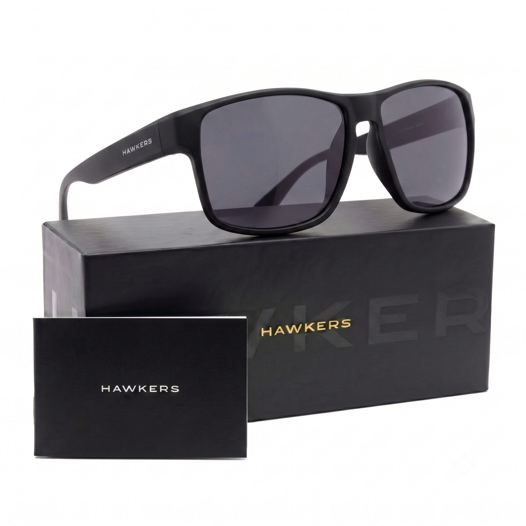LENTES DE SOL POLARIZADO HAWKERS FASTER RAW BLACK DARK HFRA22BBTP - TALLA 58MM - LOAIZAR.PE - 1