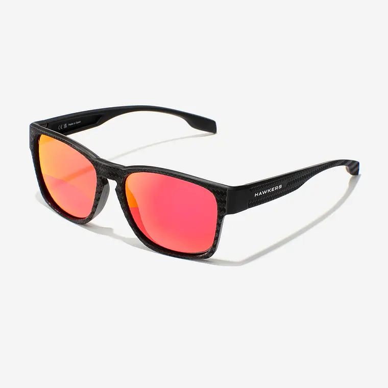 LENTES DE SOL POLARIZADO HAWKERS CORE RAW CARBON FIBER BLACK RUBY HCRA25NRTP -TALLA 56MM - LOAIZAR.PE - 5