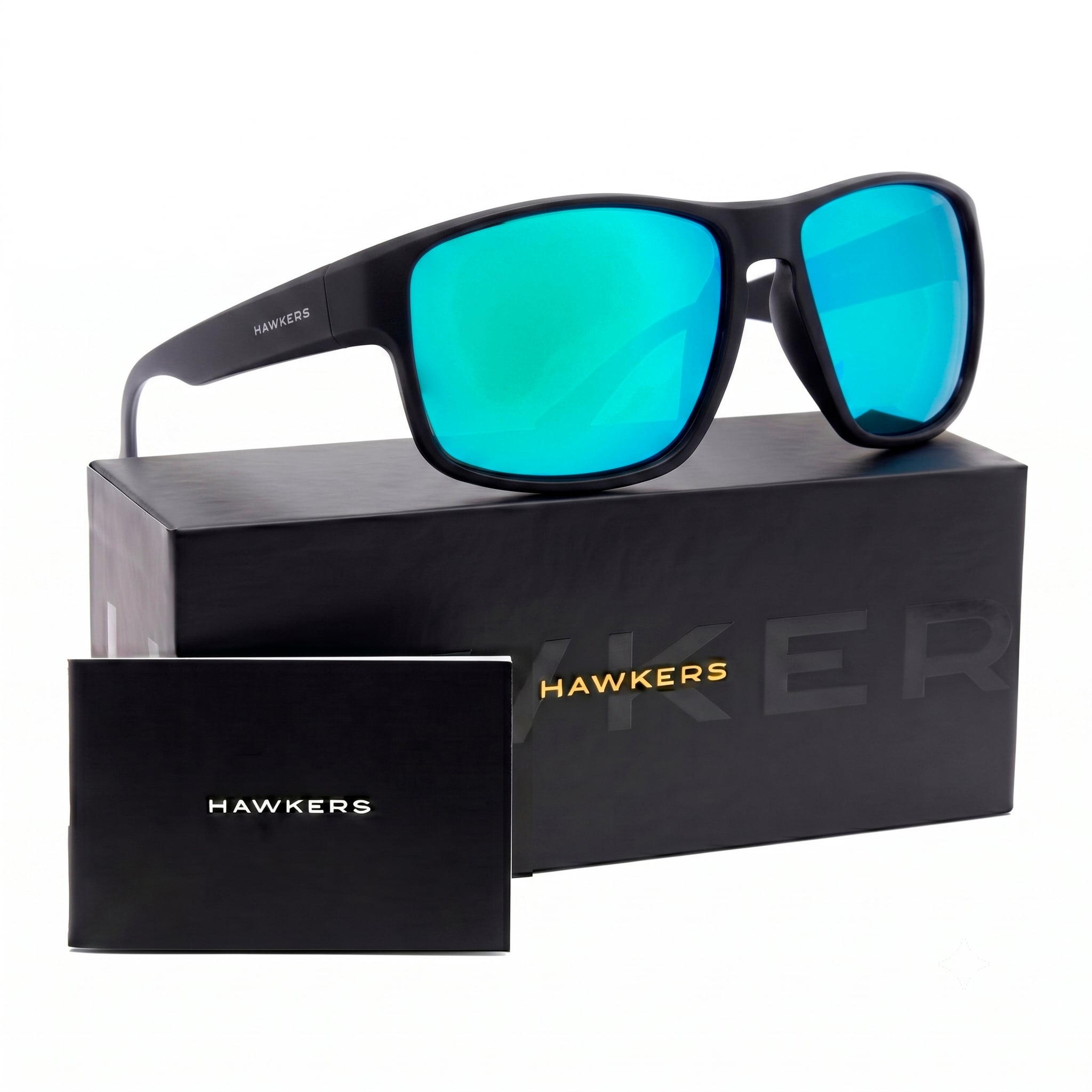 LENTES DE SOL POLARIZADO HAWKERS FASTER RAW BLACK EMERALD HFRA22BFTP - TALLA 58MM - LOAIZAR.PE - 1