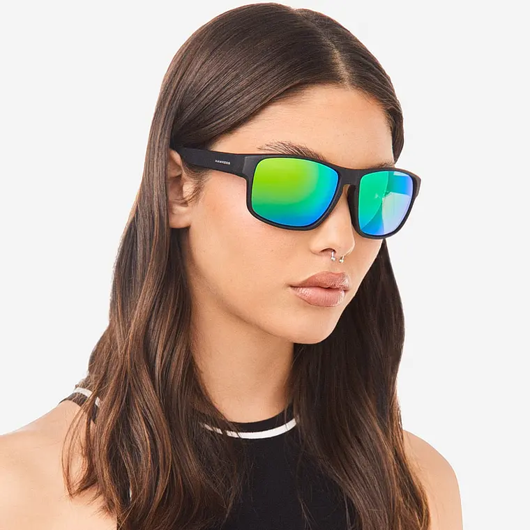 LENTES DE SOL POLARIZADO HAWKERS FASTER RAW BLACK EMERALD HFRA22BFTP - TALLA 58MM - LOAIZAR.PE - 2