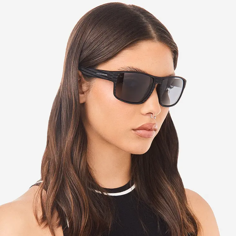 LENTES DE SOL POLARIZADO HAWKERS FASTER RAW CARBON FIBER NEGRO HFRA22NBTP - TALLA 58MM - LOAIZAR.PE - 2