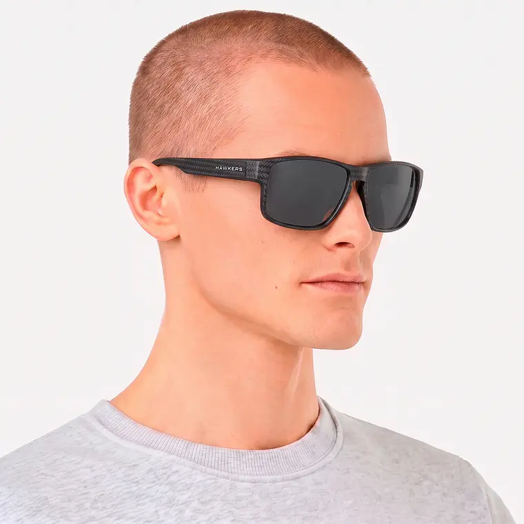 LENTES DE SOL POLARIZADO HAWKERS FASTER RAW CARBON FIBER NEGRO HFRA22NBTP - TALLA 58MM - LOAIZAR.PE - 3