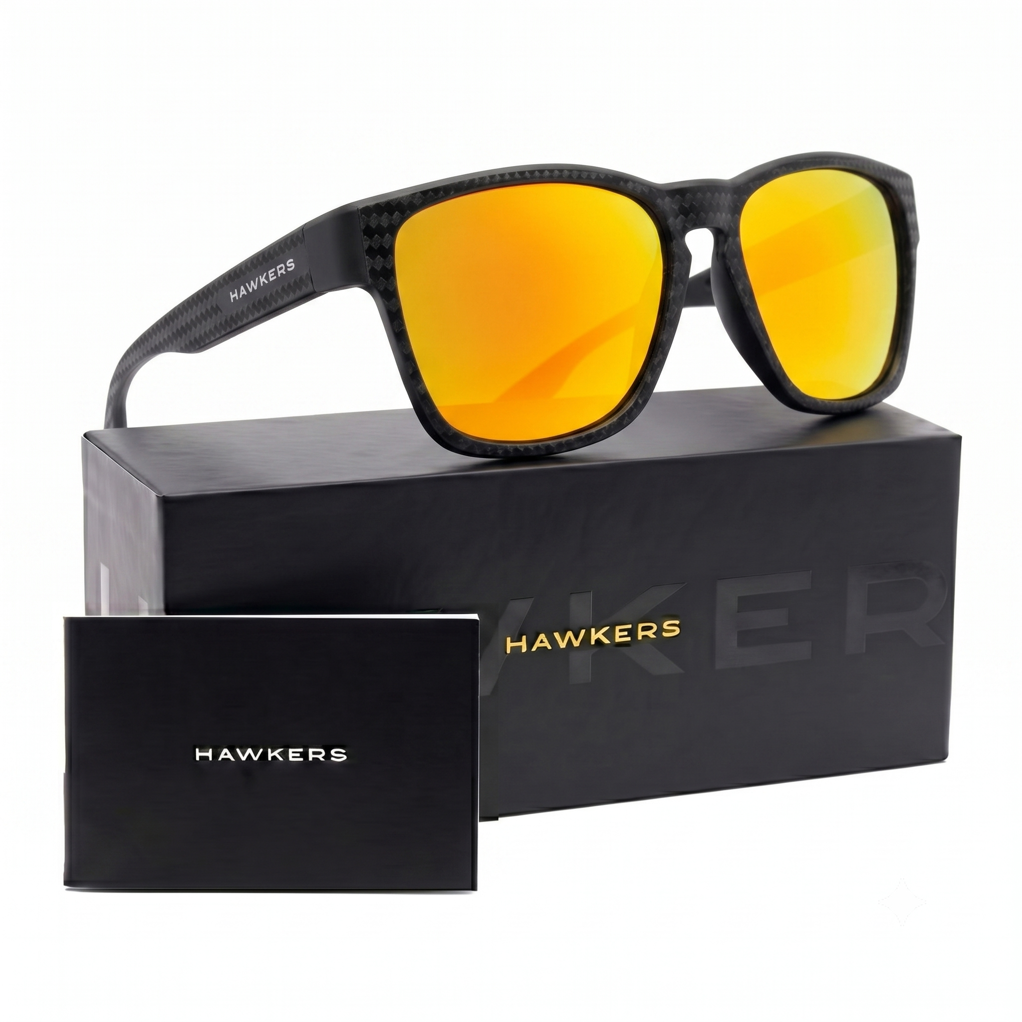 LENTES DE SOL POLARIZADO HAWKERS CORE RAW CARBON FIBER BLACK DAYLIGHT HCRA25NOTP - TALLA 56MM - LOAIZAR.PE - 1