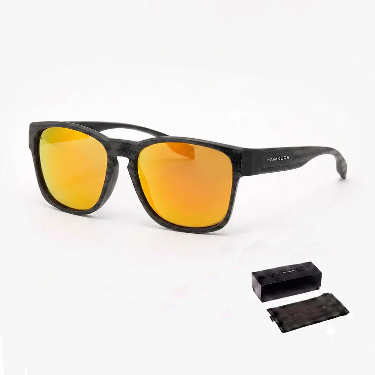 LENTES DE SOL POLARIZADO HAWKERS CORE RAW CARBON FIBER BLACK DAYLIGHT HCRA25NOTP - TALLA 56MM - LOAIZAR.PE - 1