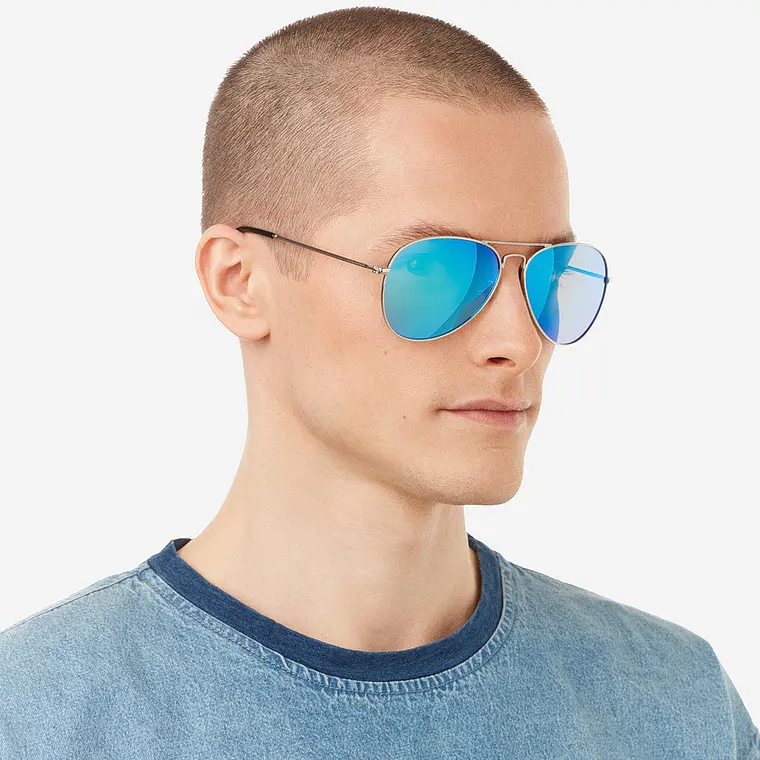 LENTES DE SOL POLARIZADO HAWKERS HAWK SILVER BLUE HHAW22SLMP - TALLA 61MM - LOAIZAR.PE - 2