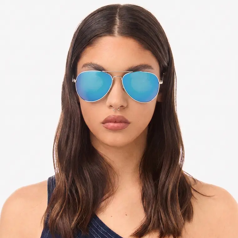 LENTES DE SOL POLARIZADO HAWKERS HAWK SILVER BLUE HHAW22SLMP - TALLA 61MM - LOAIZAR.PE - 3