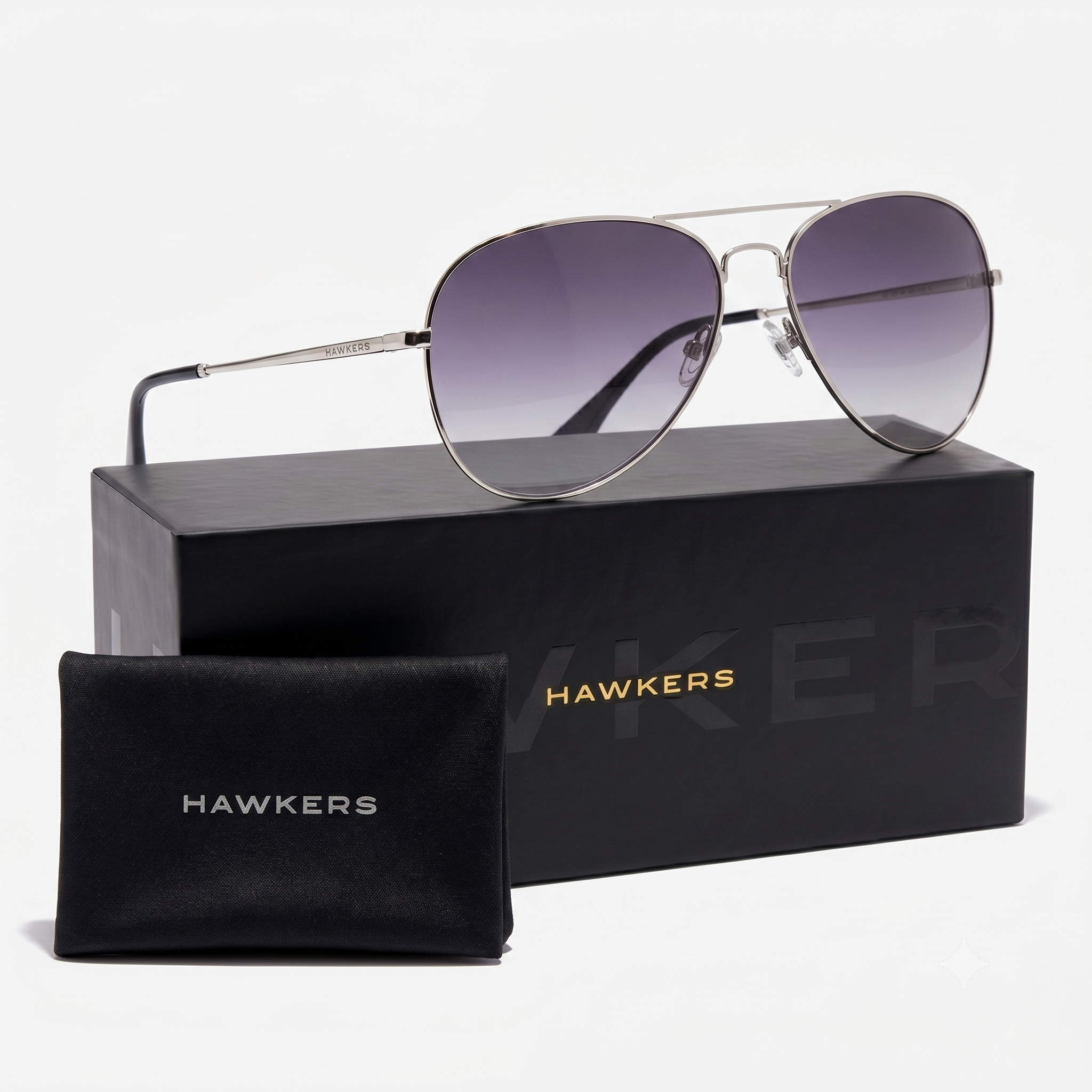 LENTES DE SOL POLARIZADO HAWKERS HAWK SILVER GREY HHAW22SGMP - TALLA 61MM - LOAIZAR.PE - 1