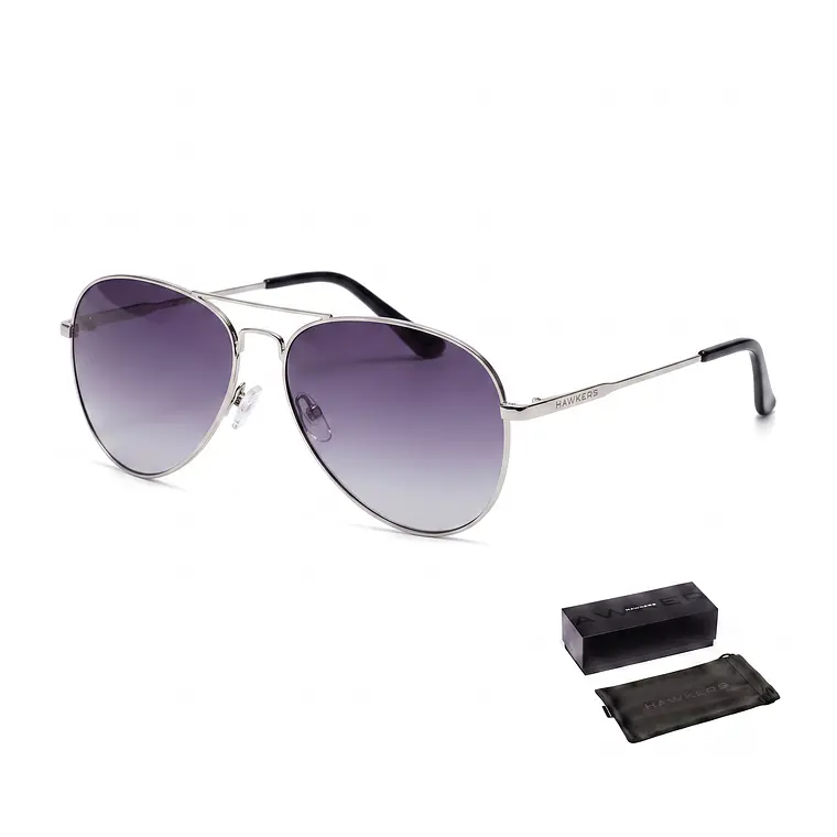 LENTES DE SOL POLARIZADO HAWKERS HAWK SILVER GREY HHAW22SGMP - TALLA 61MM - LOAIZAR.PE - 1