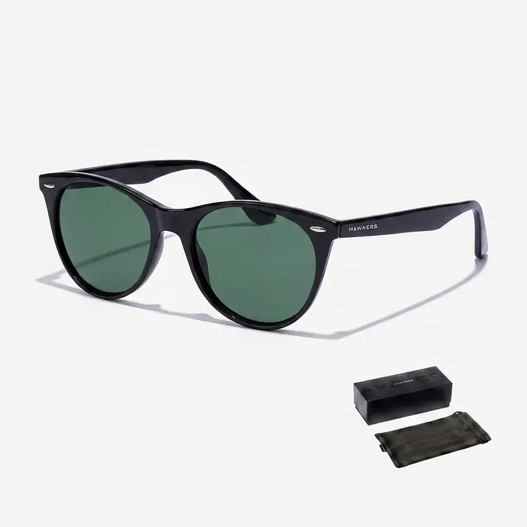 LENTES DE SOL POLARIZADO HAWKERS HARLOW BLACK VERDE HHAR22BETP - TALLA 54MM - LOAIZAR.PE - 1
